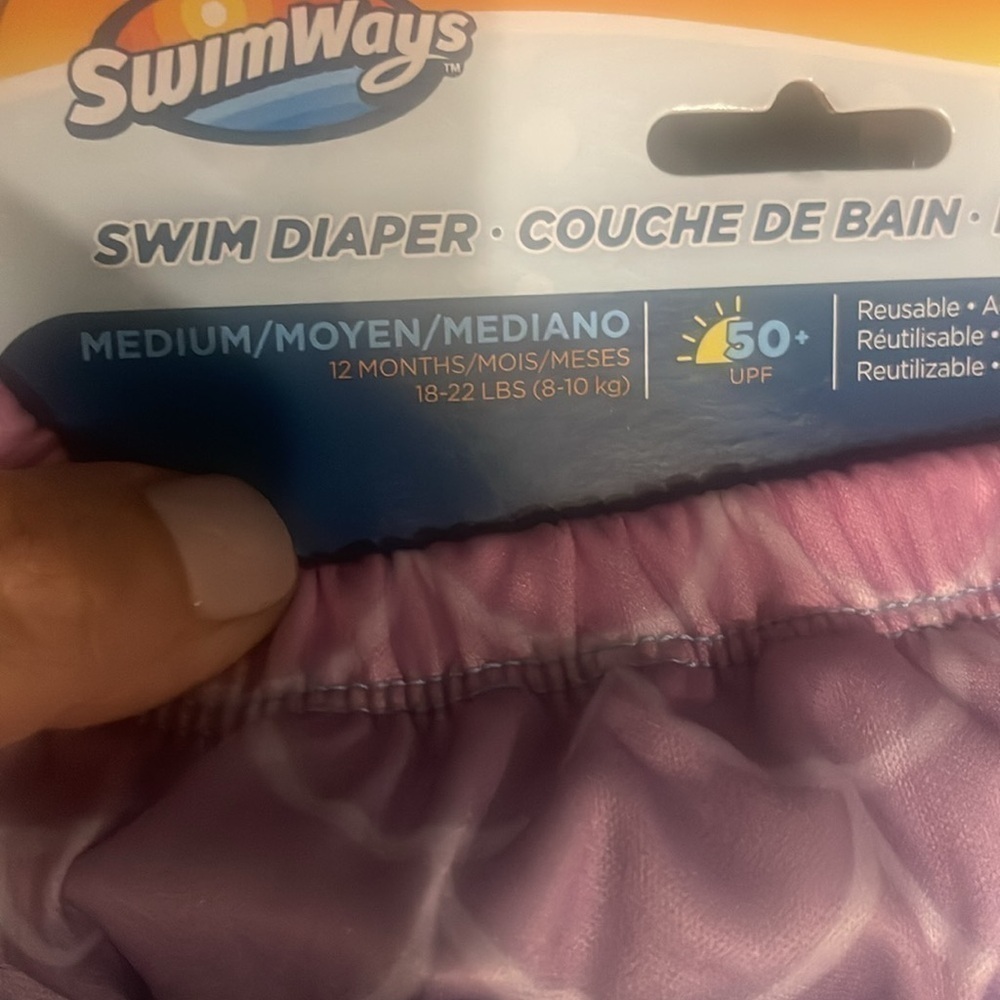 Girls mermaid Reusable Swim Diapers Lot of 3 - Picture 6 of 7